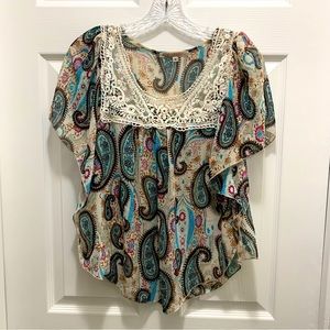 Vintage Julie’s Closet Paisley Blouse